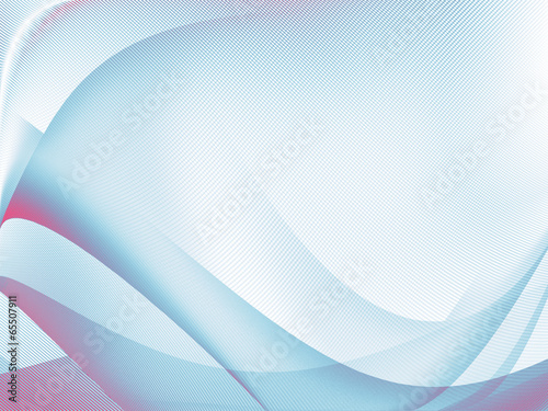 white sbstract background and blue wave curves