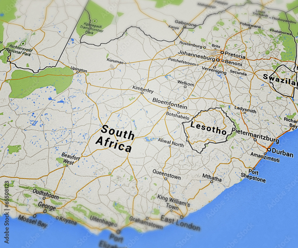 Naklejka premium South Africa Map
