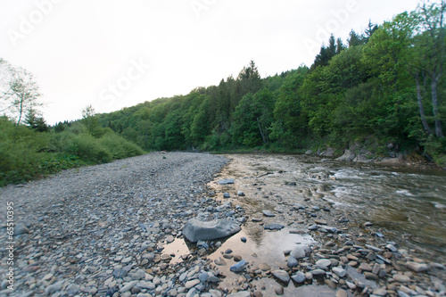 Górska rzeka, Wołosaty, Bieszczady, Ustrzyki Górne, Polska photo