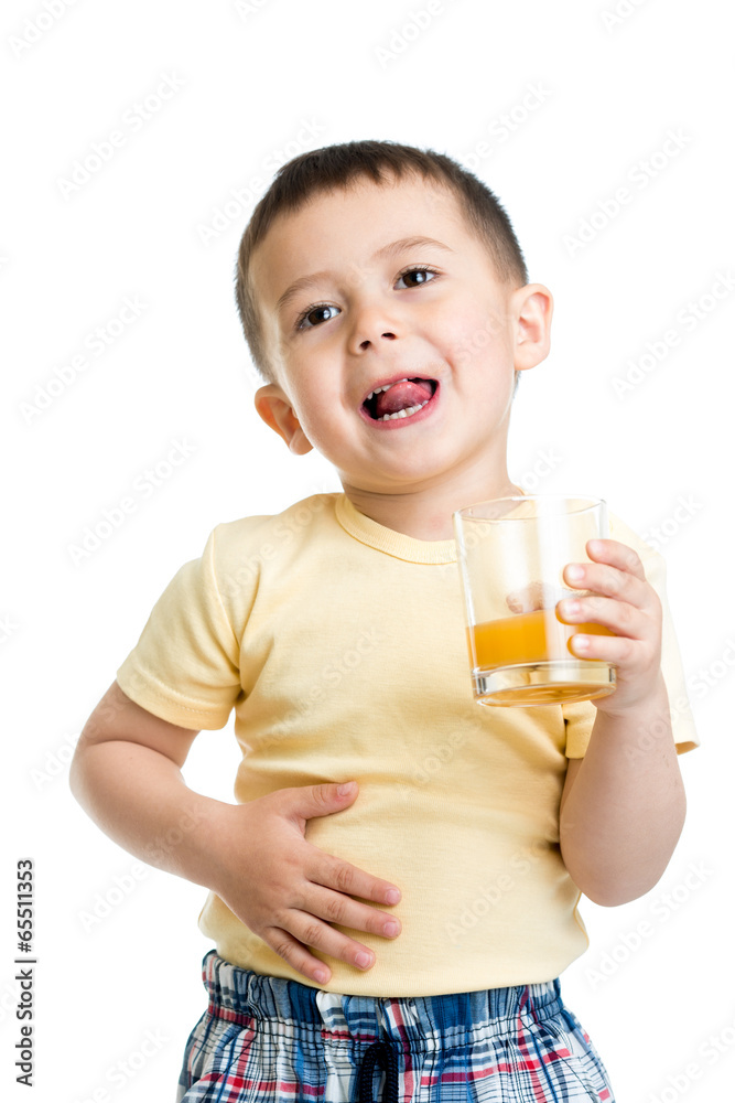 kid boy drinking juice isolated on white background kid boy drinking juice isolated on white background