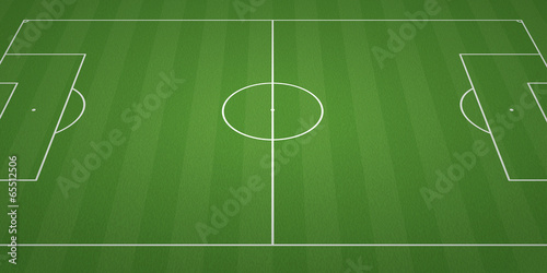 football field 3-D background - vector illustration