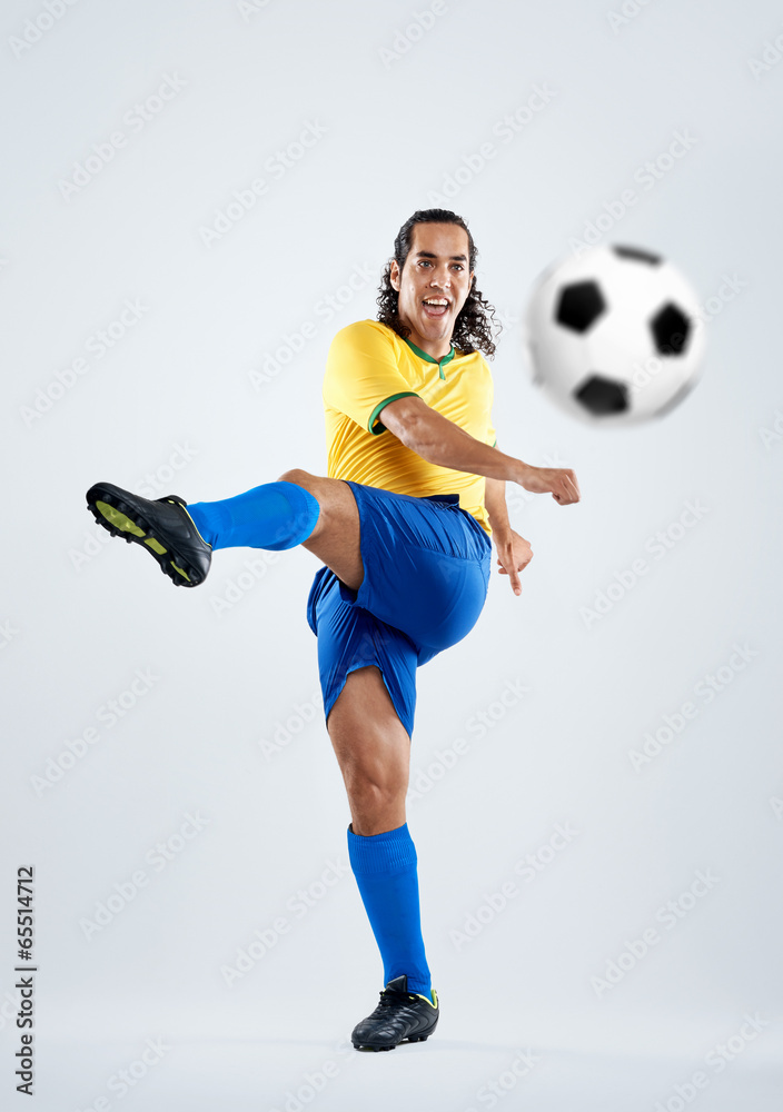 soccer player strike