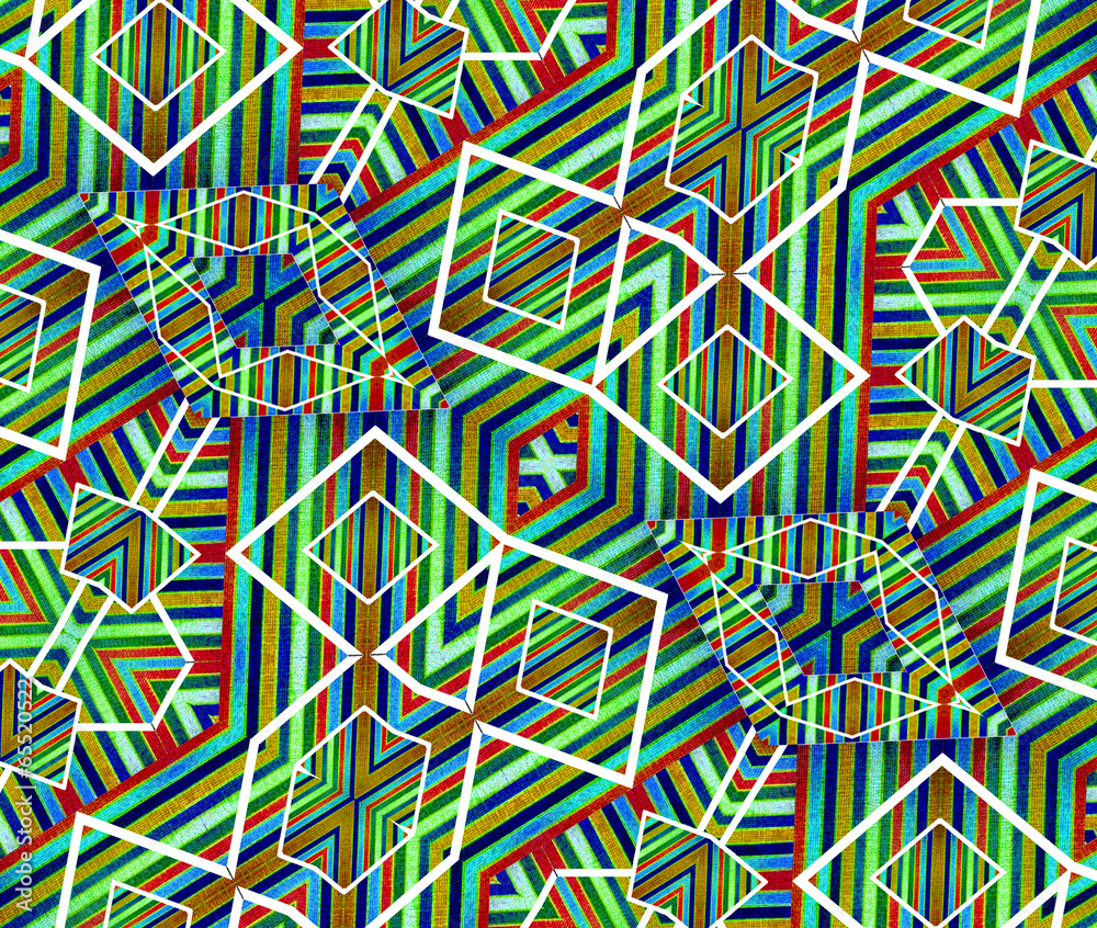 Colorful Geometric Abstract Pattern