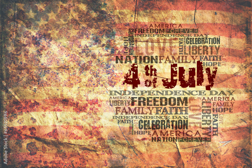 Obraz premium 4th of July Happy Independence Day Background