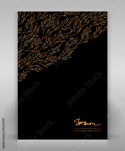 black and gold flyer