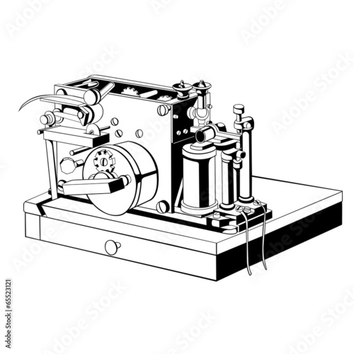 vintage small telegraph apparatus