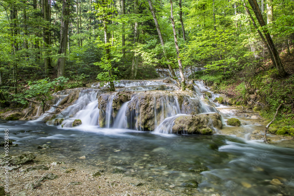 Small cascade on the river Small cascade on the river
