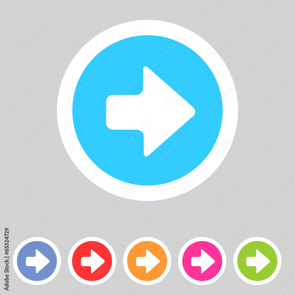 Flat game graphics icon arrow right Flat game graphics icon arrow right