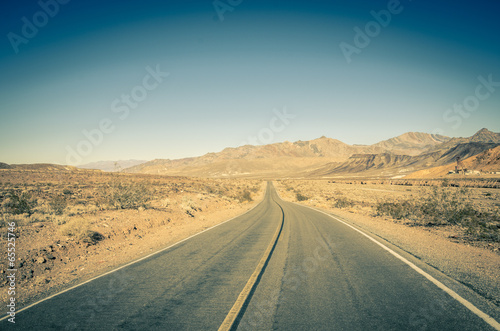 Highway into Death Valley National Park