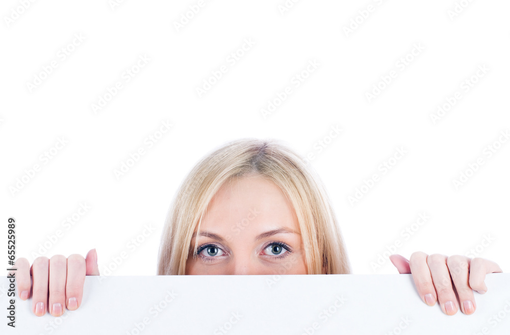 Woman beside whiteboard Woman beside whiteboard