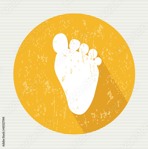 Foot symbol,vector