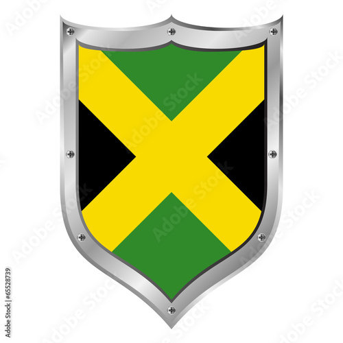 Jamaica flag button.