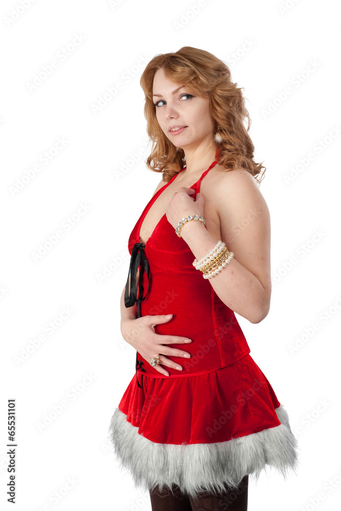 Beautiful and sexy christmas woman Beautiful and sexy christmas woman