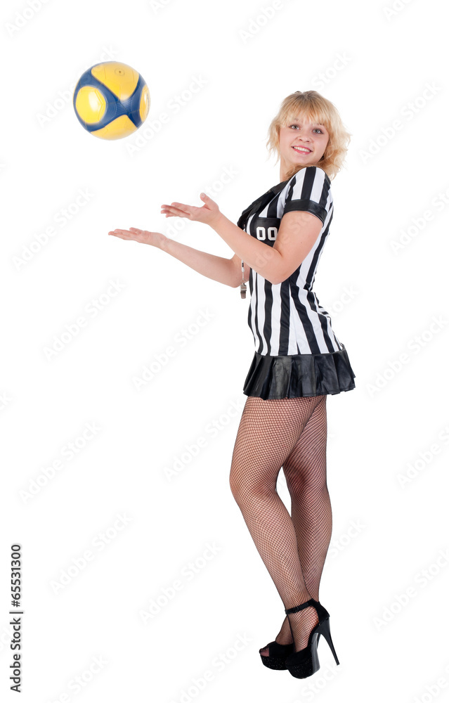 Fototapeta premium Sexy Soccer Referee