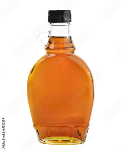 Maple Syrup Isolated On White Background.