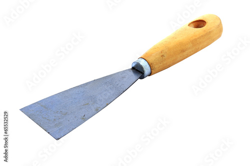 Wallpaper scraper with wood handle