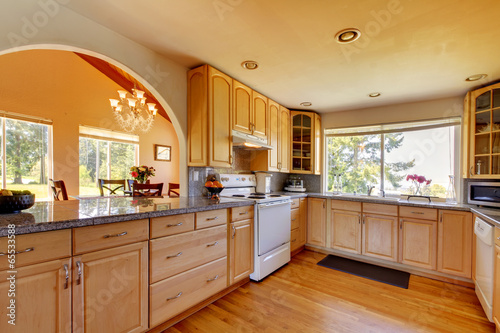 Fototapeta Naklejka Na Ścianę i Meble -  Beautiful kitchen interior