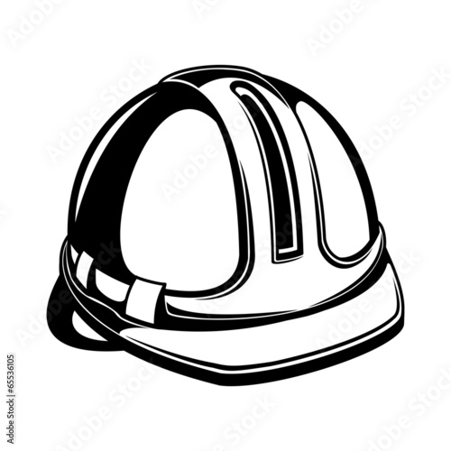 Vector sign. Hardhat.