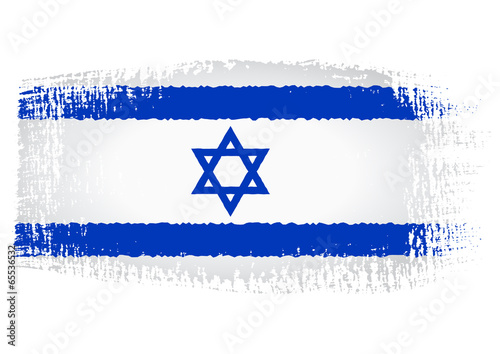 brushstroke flag Israel