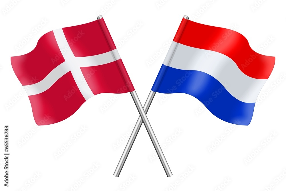 Flags : Denmark and the Netherlands Flags : Denmark and the Netherlands