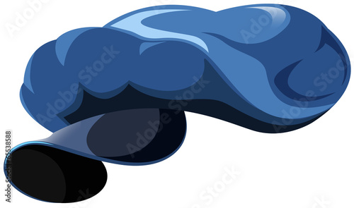 Blue uniform cap
