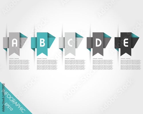 turquoise composite origami stickers