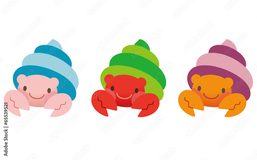 ヤドカリ 夏 Stock イラスト Adobe Stock