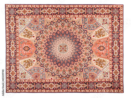 Rug. Classic Arabic Pattern. Asian Carpet Texture photo