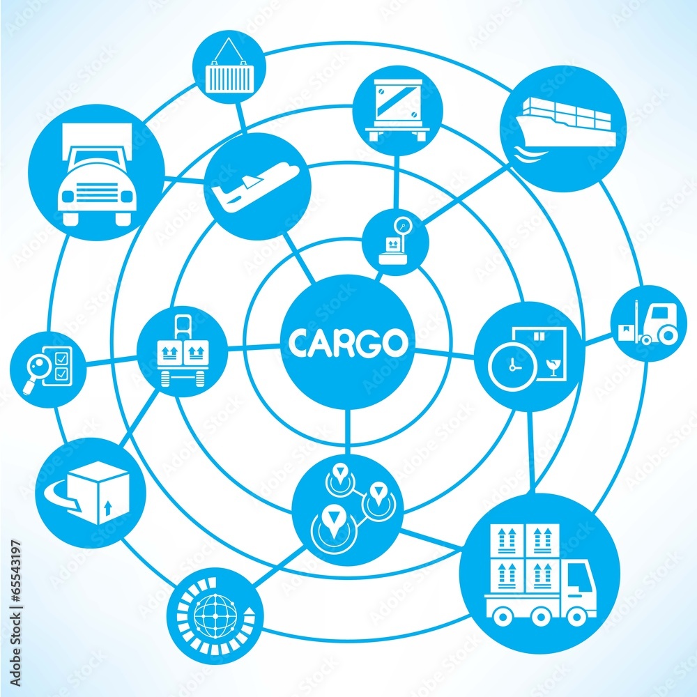 cargo management, blue connecting network cargo management, blue connecting network