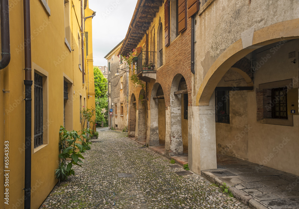 old streets treviso italy