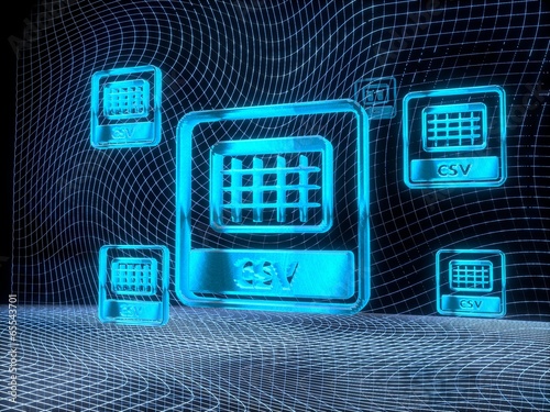 network csv symbol photo