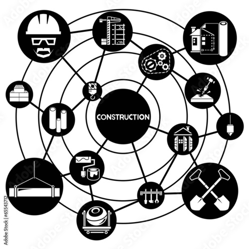construction management, connecting network diagram