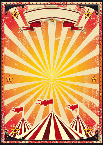 Red circus retro