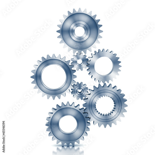 3d rendering Gears Background