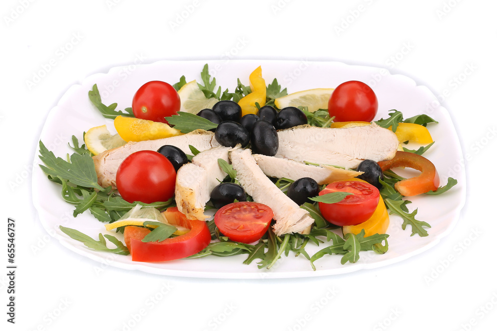 Fresh tasty chicken salad. Fresh tasty chicken salad.