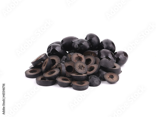 Rings of black olives.
