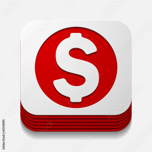 square button: money