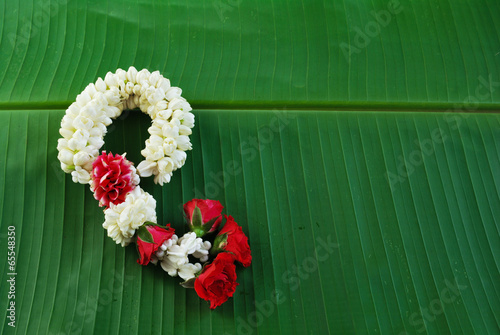 Maalai The flower in Thai Traditional Style photo