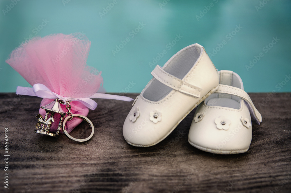 scarpe neonato per battesimo Stock Photo | Adobe Stock