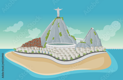 Copacabana beach, Rio de Janeiro, Brazil.