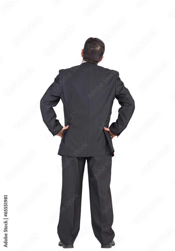 Mature businessman standing with hands on hips Mature businessman standing with hands on hips