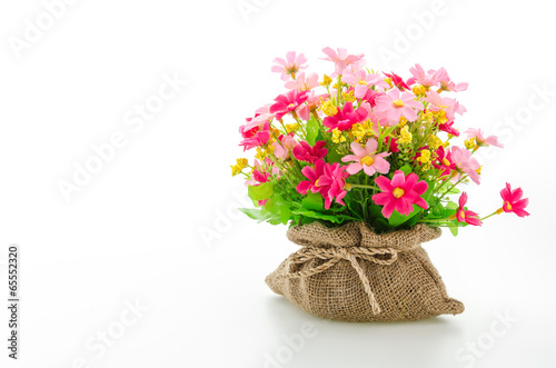 Bouquet flowers isolated on white