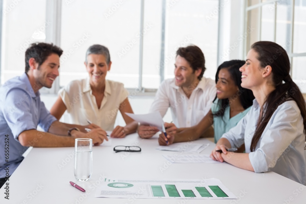 Attractive business people at meeting Attractive business people at meeting