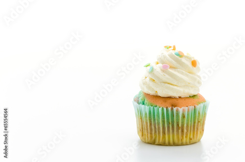 Cupcakes isolated on white background
