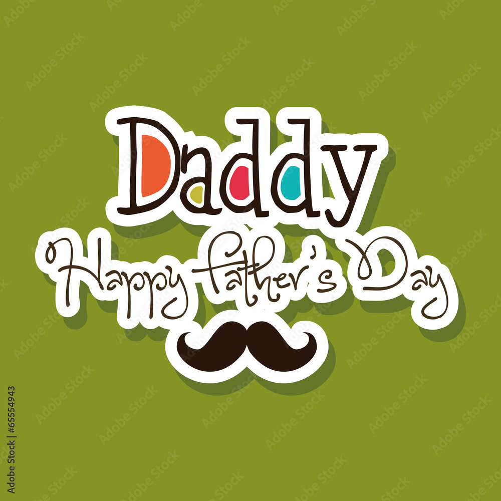 Naklejka premium Father's Day