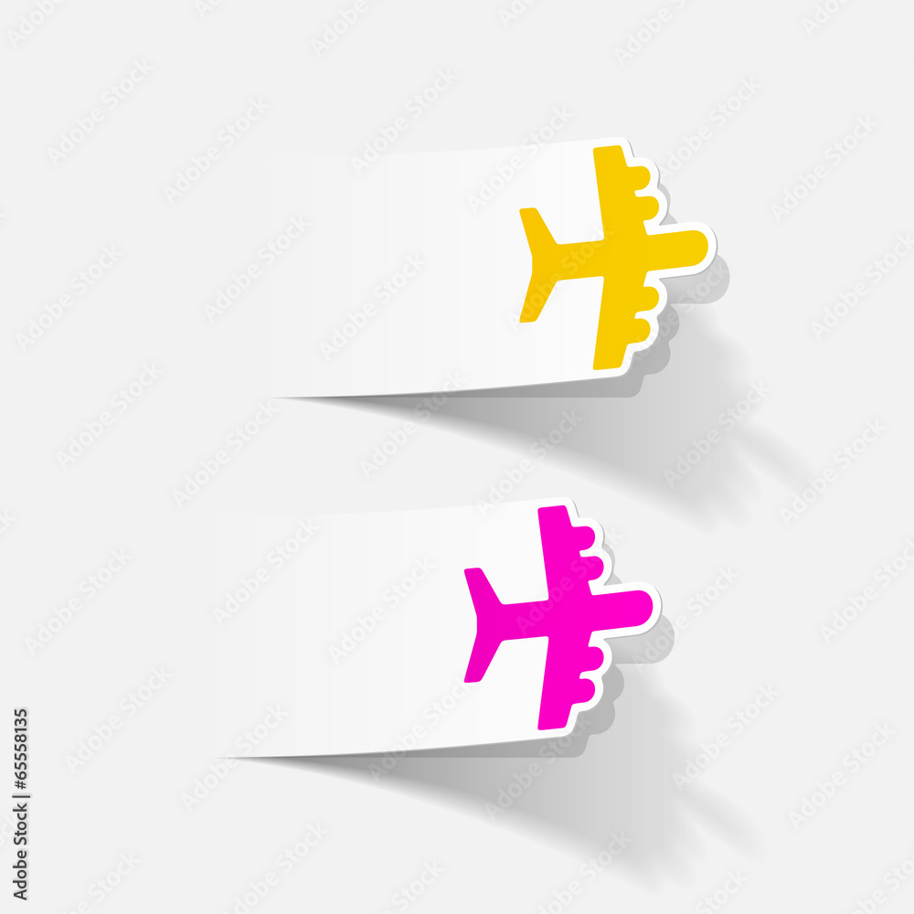 Obraz premium realistic design element: plane