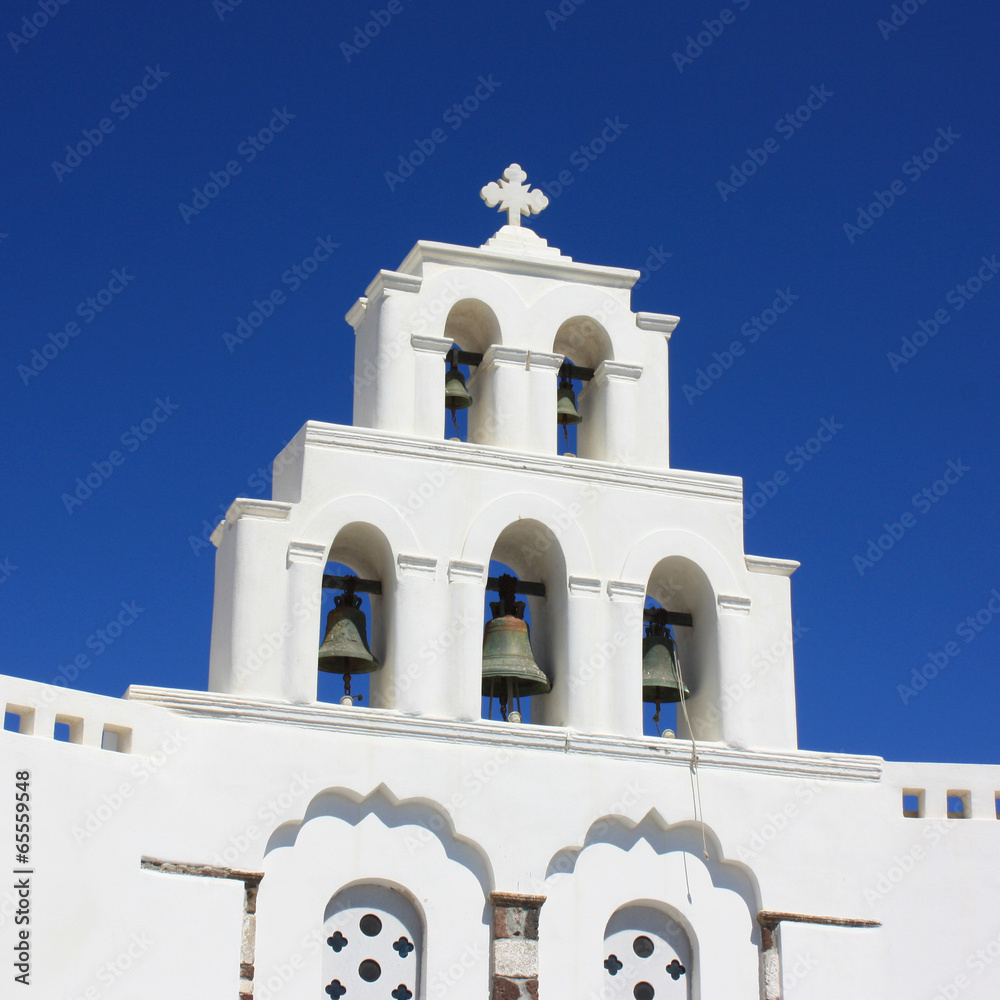 Grèce / Santorin - Eglise de Pyrgos