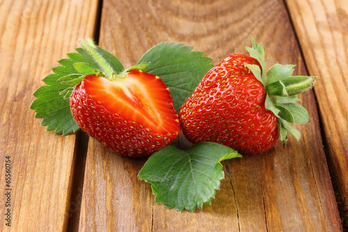 strawberry with slice photo
