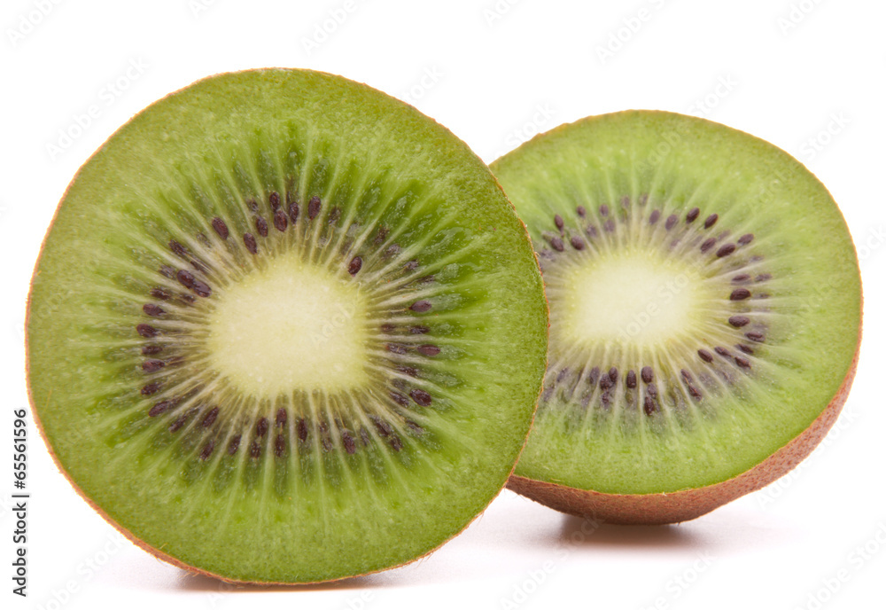 Fototapeta premium Sliced kiwi fruit half