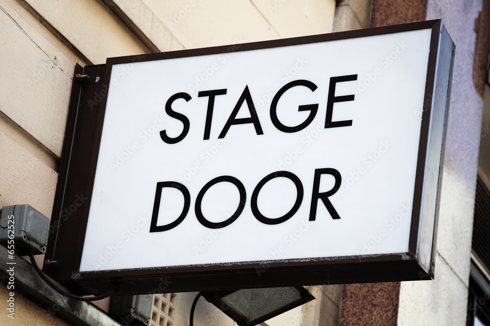 Fototapeta premium Stage door sign